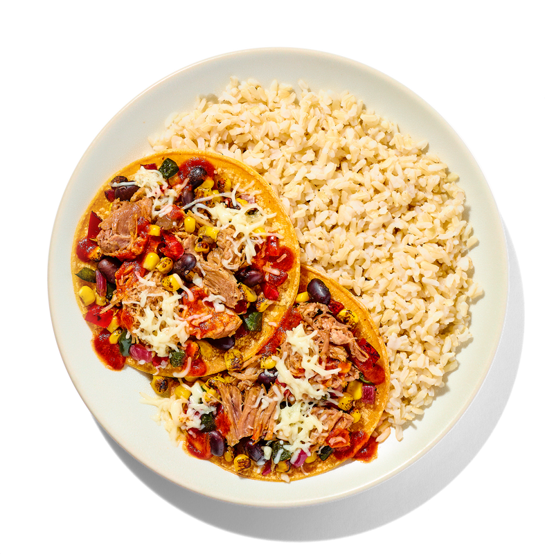 Pork Tacos with Brown Rice