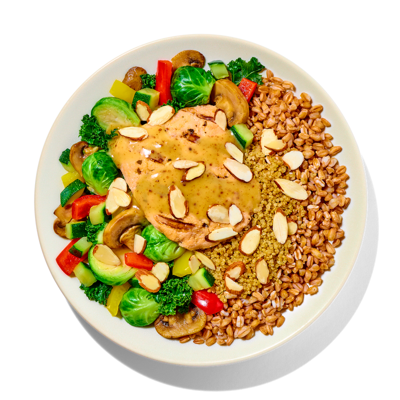 Honey Mustard Salmon Bowl