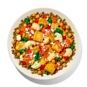 Harissa Tofu with Lentils