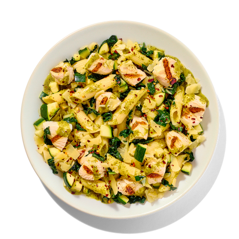 Basil Chicken with Zucchini and Penne