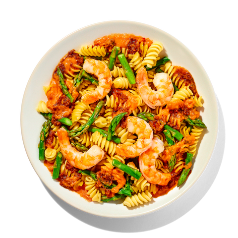 Red Pepper Shrimp with Rotini