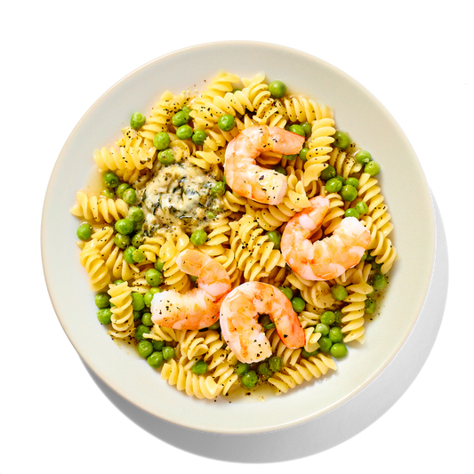 Lemon Pepper Shrimp with Pasta