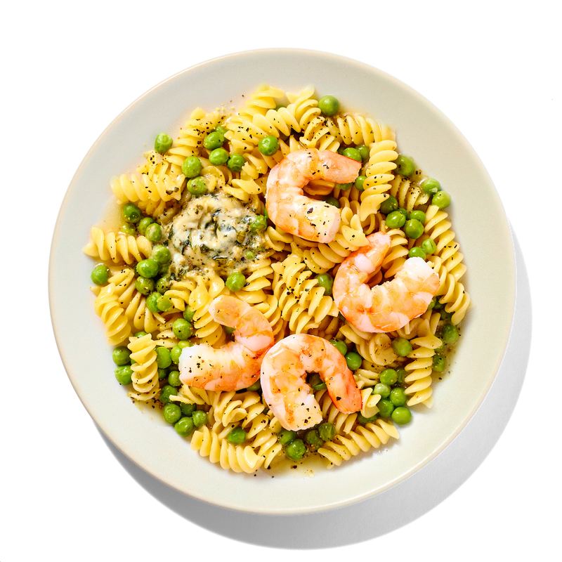 Lemon Pepper Shrimp with Pasta