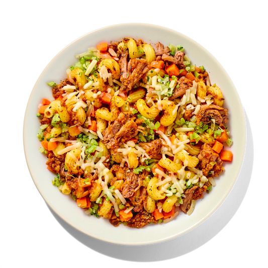 cavatappi pasta with bolognese