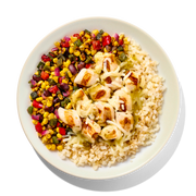 Tomatillo Chicken with Rice