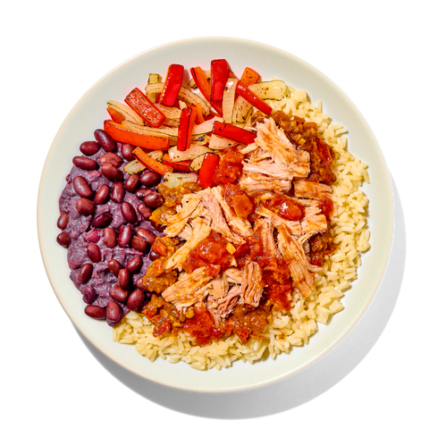 Puttanesca Pulled Pork Bowl
