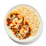 Shrimp Tacos with Brown Rice