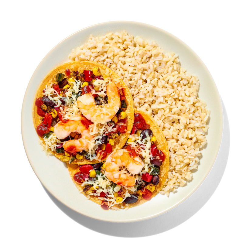 Shrimp Tacos with Brown Rice