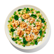Garlic Spinach Chicken with Orzo
