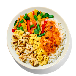 KIMCHI CHICKEN RICE BOWL