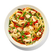 Chicken Primavera with Fettuccine