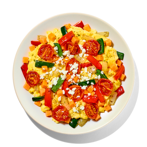 Sweet Potato & Feta Breakfast Skillets