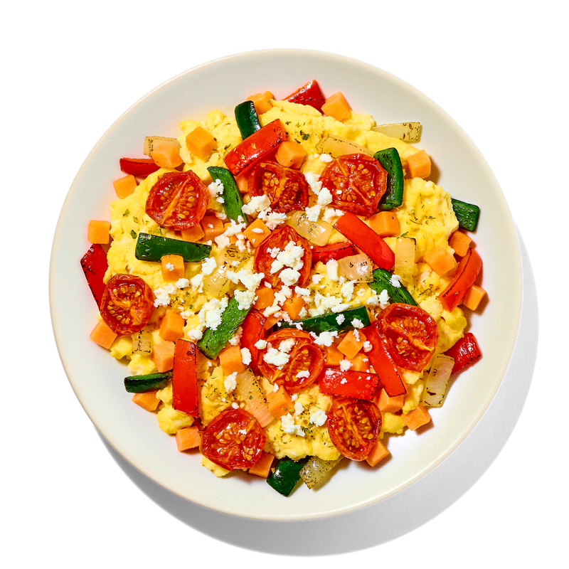 Sweet Potato & Feta Breakfast Skillets
