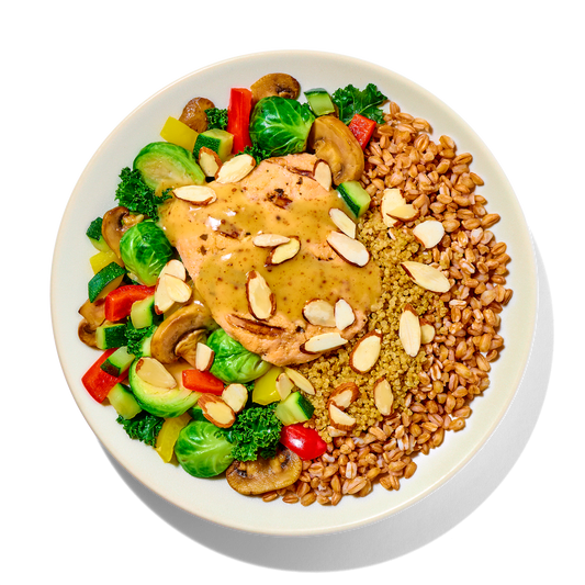 Honey Mustard Salmon Bowl