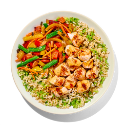 ORANGE CHICKEN WITH RICE
