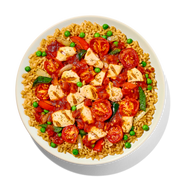 Chicken Puttanesca with Rice