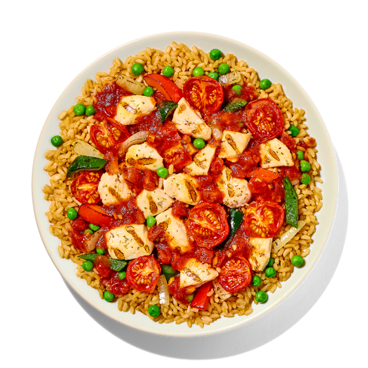 Chicken Puttanesca and Rice