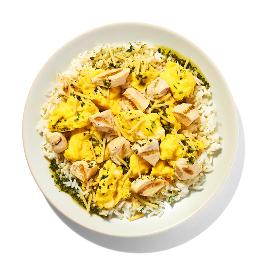 Chimichurri Eggs with Chicken