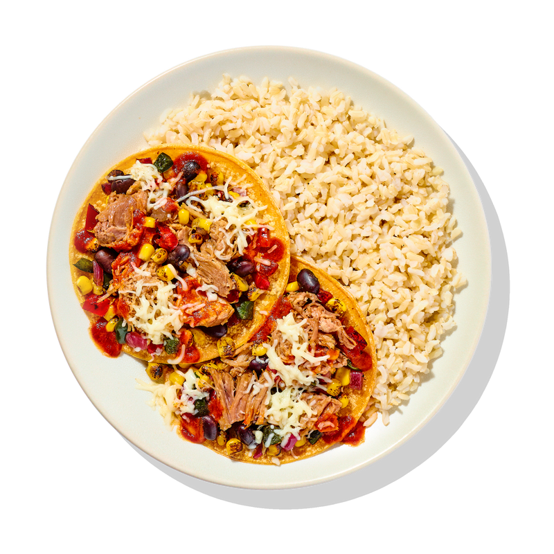 Pork Tacos with Brown Rice
