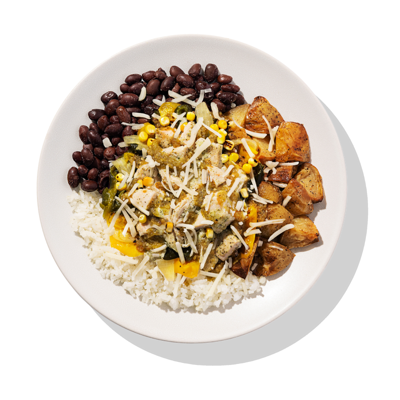 Tomatillo Chicken Burrito Bowl