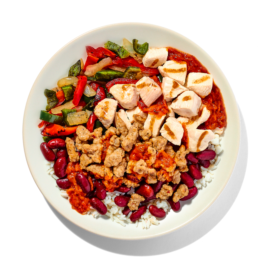 Cajun-Style Chicken and Sausage with Rice