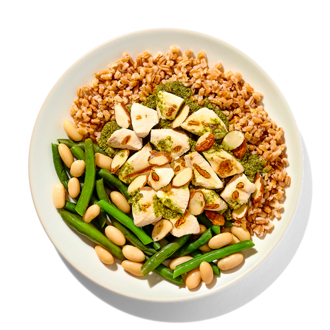 Basil Pesto Chicken with Farro