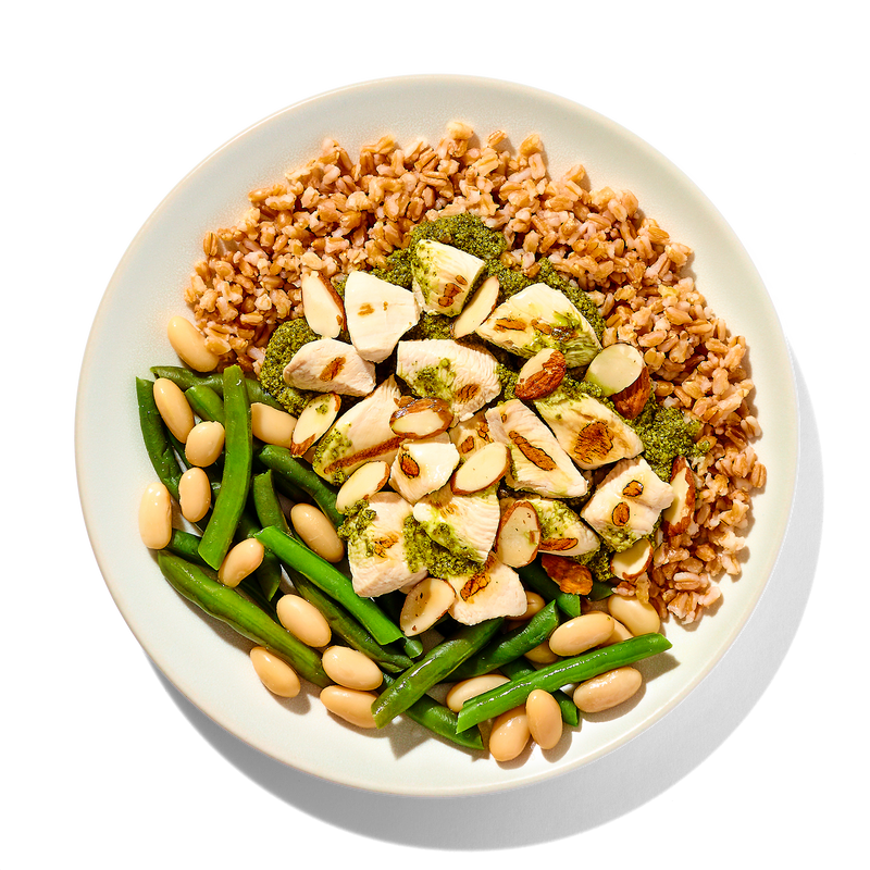 Basil Pesto Chicken with Farro