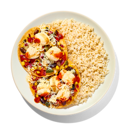 CHICKEN TACOS WITH BROWN RICE