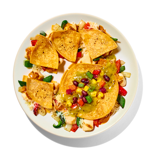 Tomatillo Chicken Quesadillas