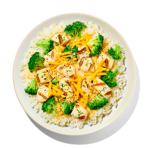 Broccoli Cheddar Bake with Chicken