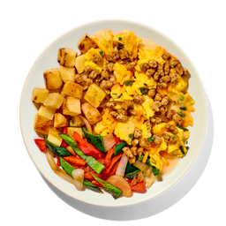 HATCH CHILE EGGS WITH CHICKEN SAUSAGE