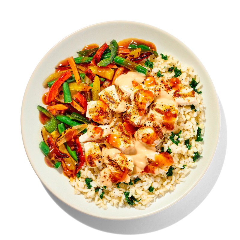Miso Tahini Chicken with Rice