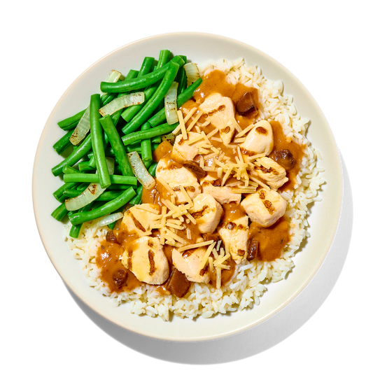 Mushroom Chicken with Green Beans