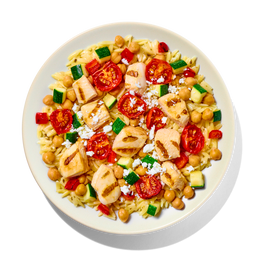 MEDITERRANEAN STYLE CHICKEN WITH ORZO