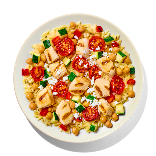 Mediterranean Style Chicken with Orzo