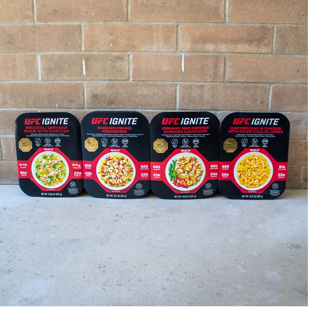 Four UFC Ignite Liberty Box BUILD meals