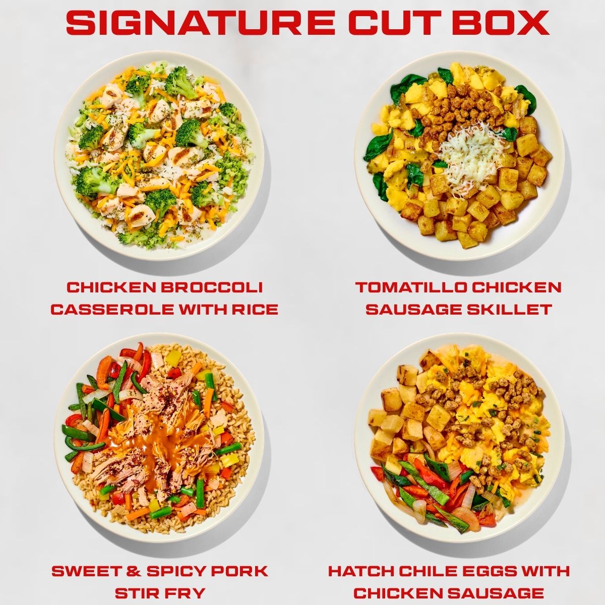 Signature Series Cut Box meals