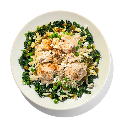 Garlic Spinach Chicken with Orzo: Main product image