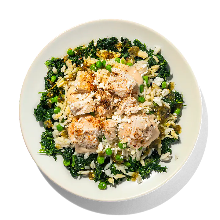 Garlic Spinach Chicken with Orzo - Master
