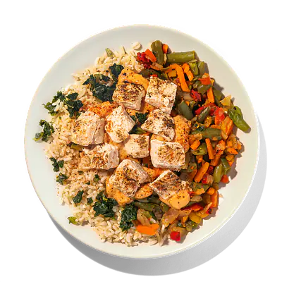 Miso Tahini Chicken with Rice: Main product image