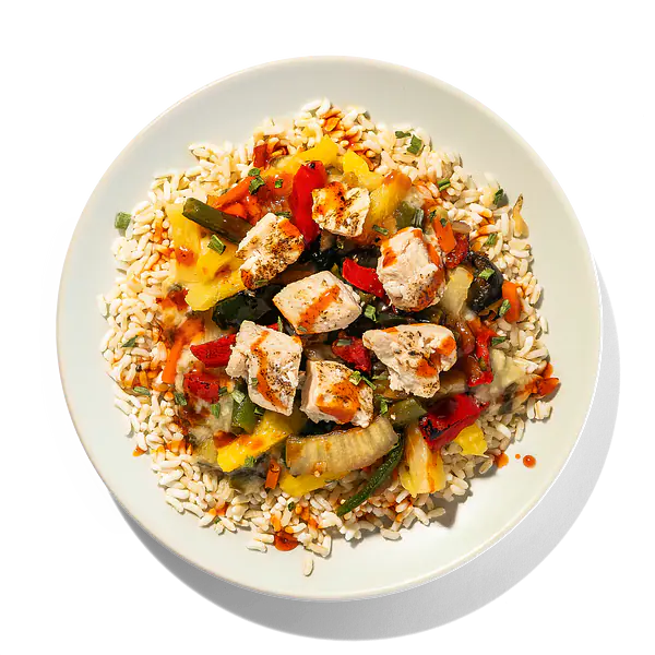 Pineapple Chicken with Rice: Main product image