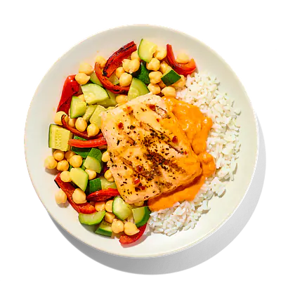 Butter Salmon with Rice: Main product image