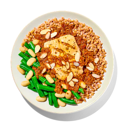 Romesco Salmon with Farro: Main product image