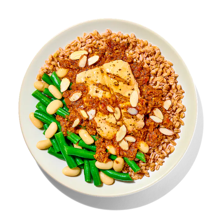 Romesco Salmon with Farro - Master