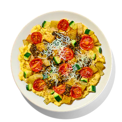 Scrambled Eggs with Potatoes and Zucchini: Main product image