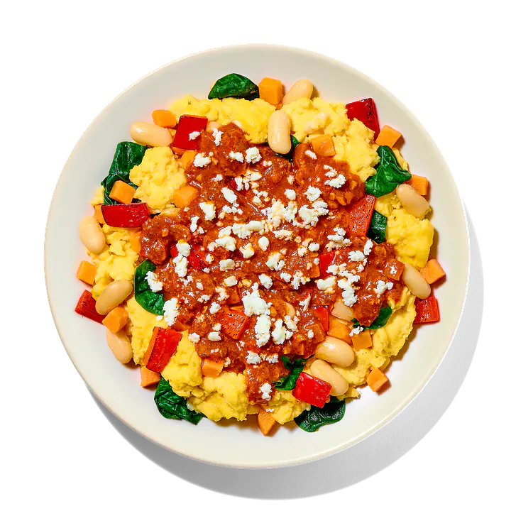 Harissa Eggs with Sweet Potatoes - Master