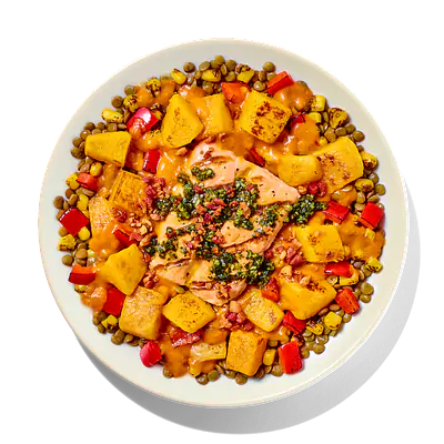 Chimichurri Salmon with Lentils: Main product image