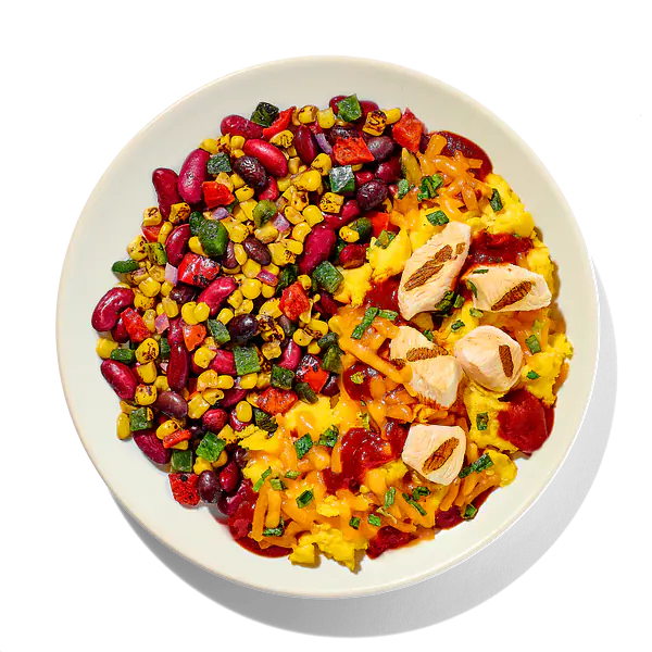 Guajillo Chile Eggs with Chicken: Main product image