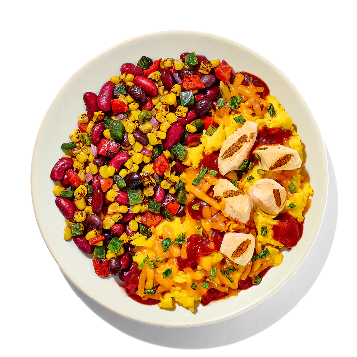 Guajillo Chile Eggs with Chicken - Master