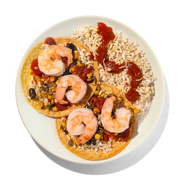 Shrimp Tacos with Brown Rice: Main product image